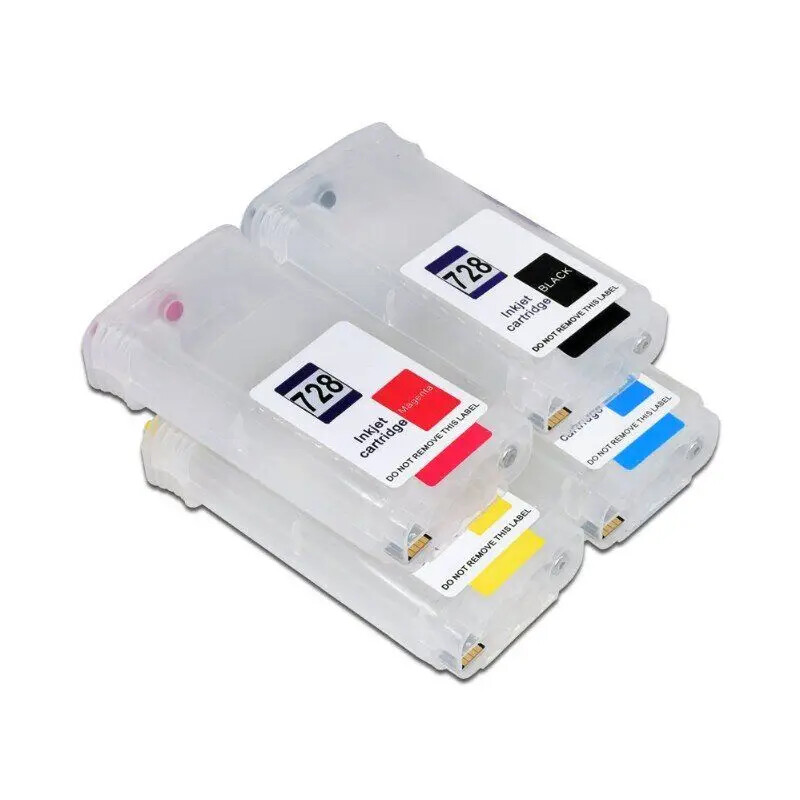 For HP 728 728XL Refillable Ink Cartridge With Chip For HP DesignJet T730 T830