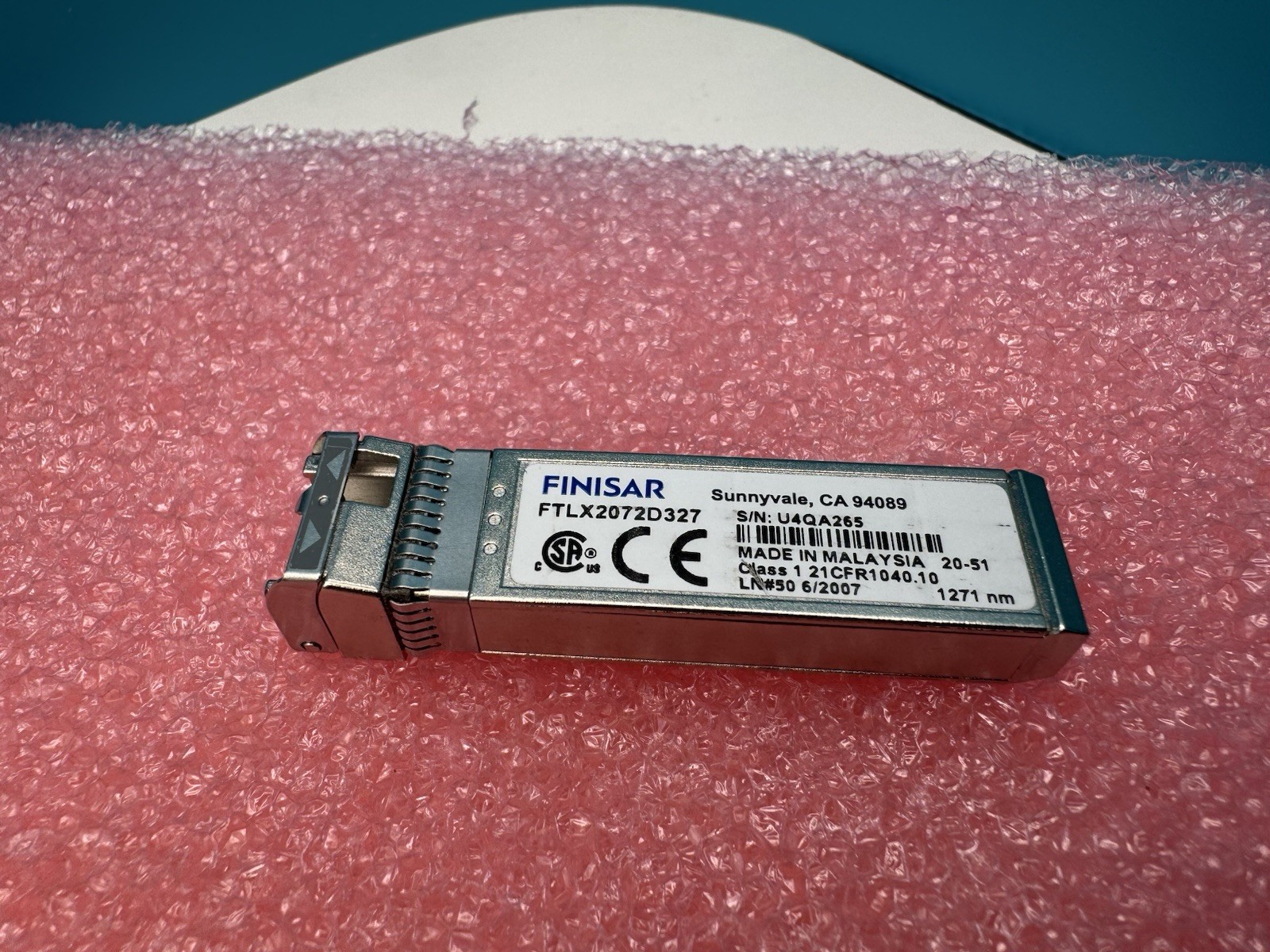 Finisar FTLX2072D327 SFP+  BiDi  1271nm TX/1331nm RX 10G 10KM (Qty 1, 4Available