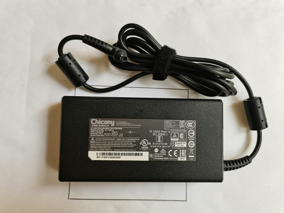 Original 19.5V 6.15A 120W A17-120P1A For MSI CX72 6QD-218AU OEM Slim AC Adapter