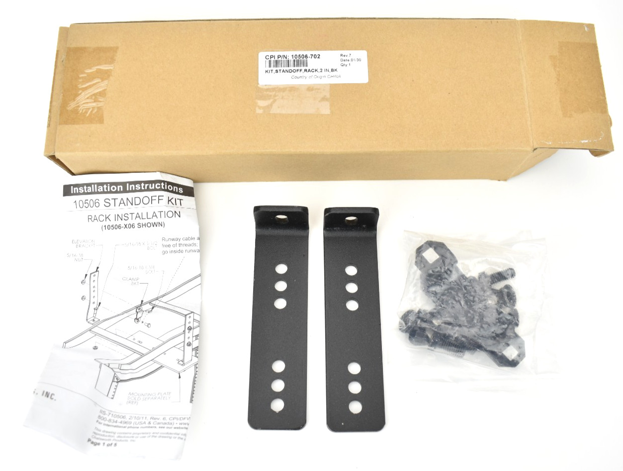Chatsworth CPI 10506-702 Cable Runway Elevation Kit 2"-3" Rack Mount Black