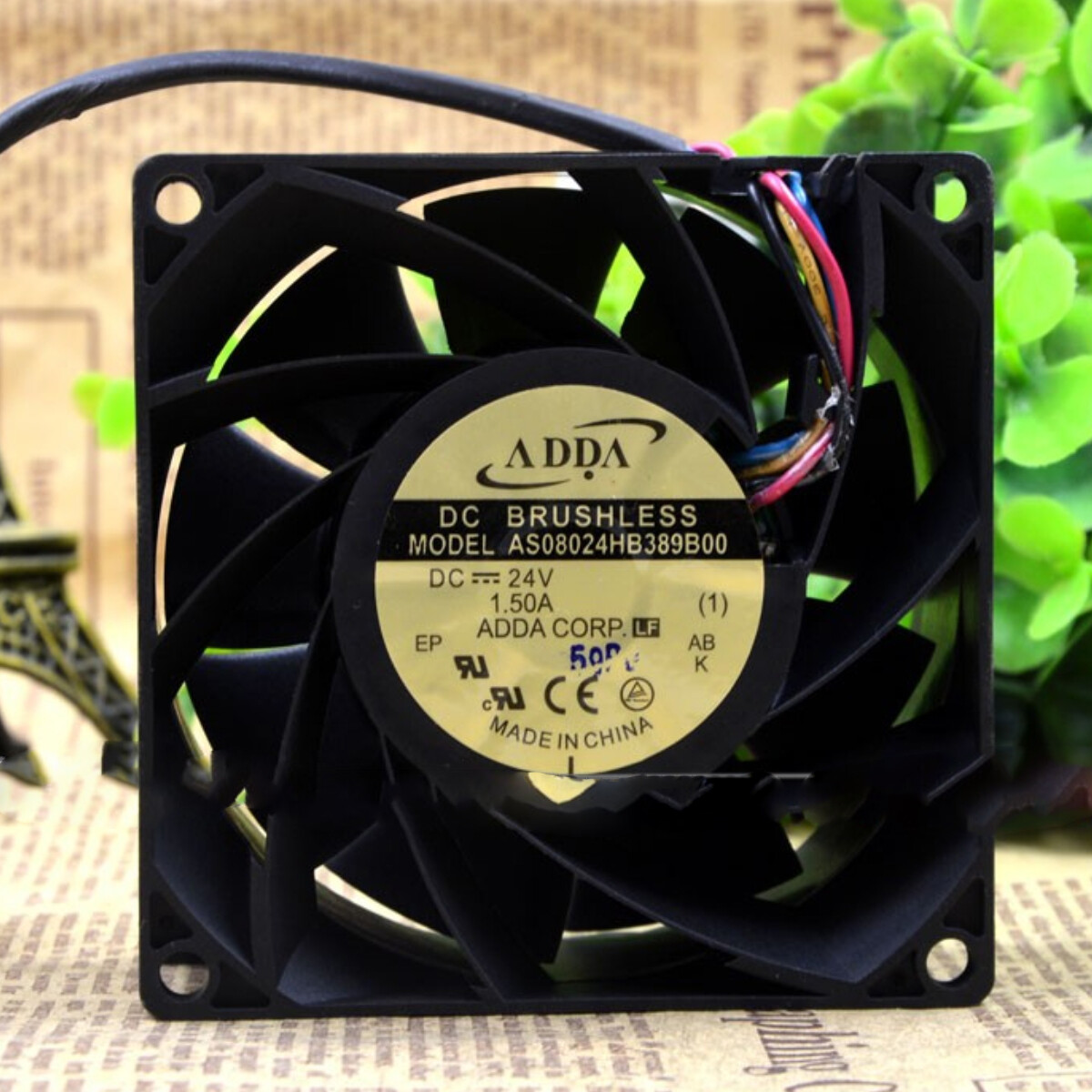 1X  1.5A 8038 8cm 4-wire Industrial Cooling Violent Fan  AS08024HB389B00 24V