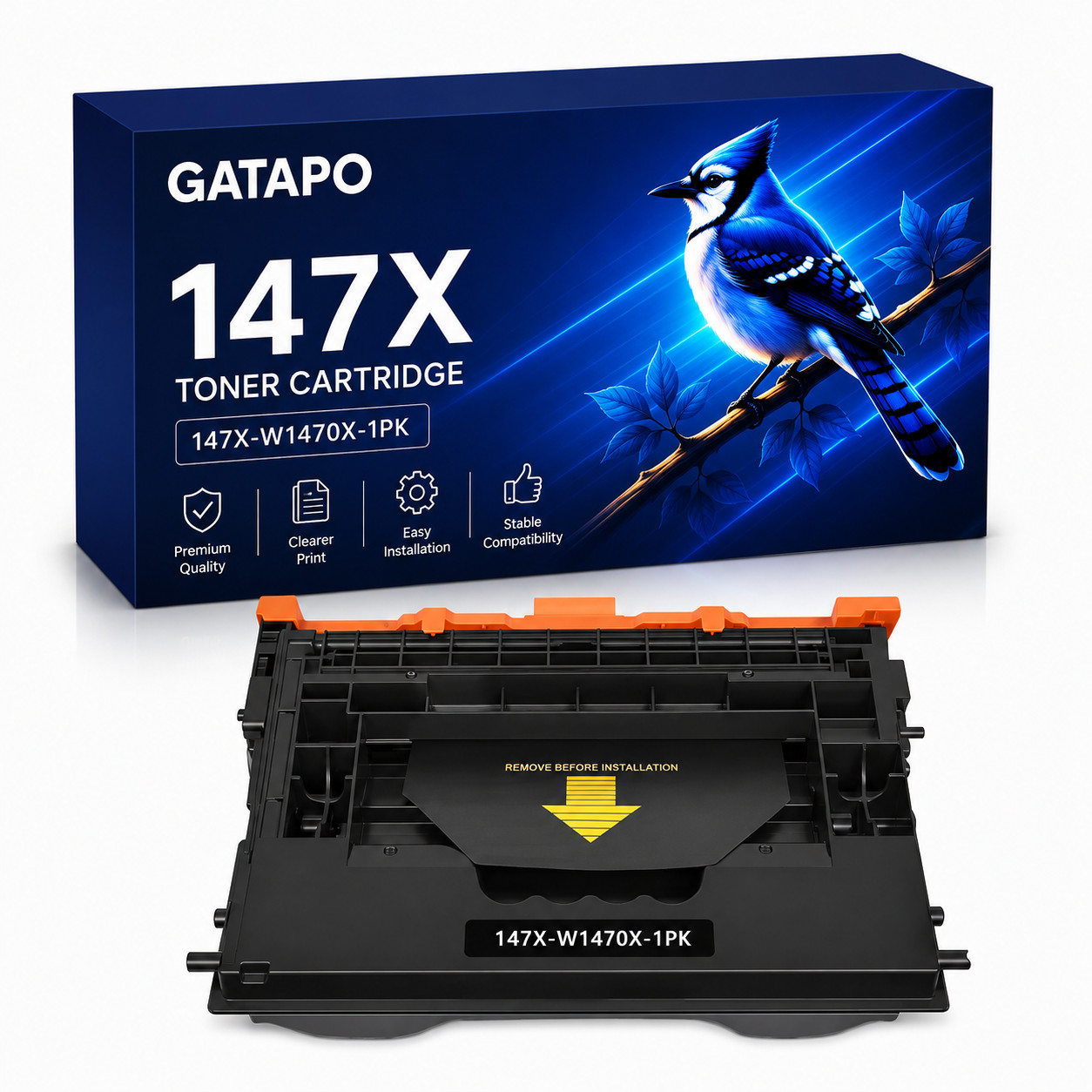 147X-W1470X-1PK Black Toner Cartridge for HP M634 M610 MFP M635fht Printer