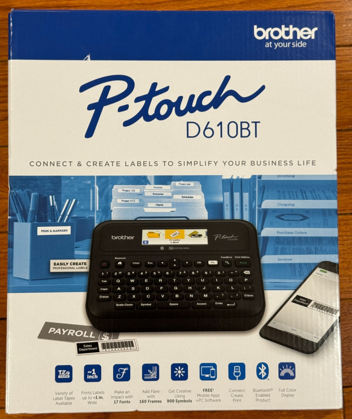 🔥NEW🔥Brother - P-touch PT-D610BT Wireless Label Printer - Black