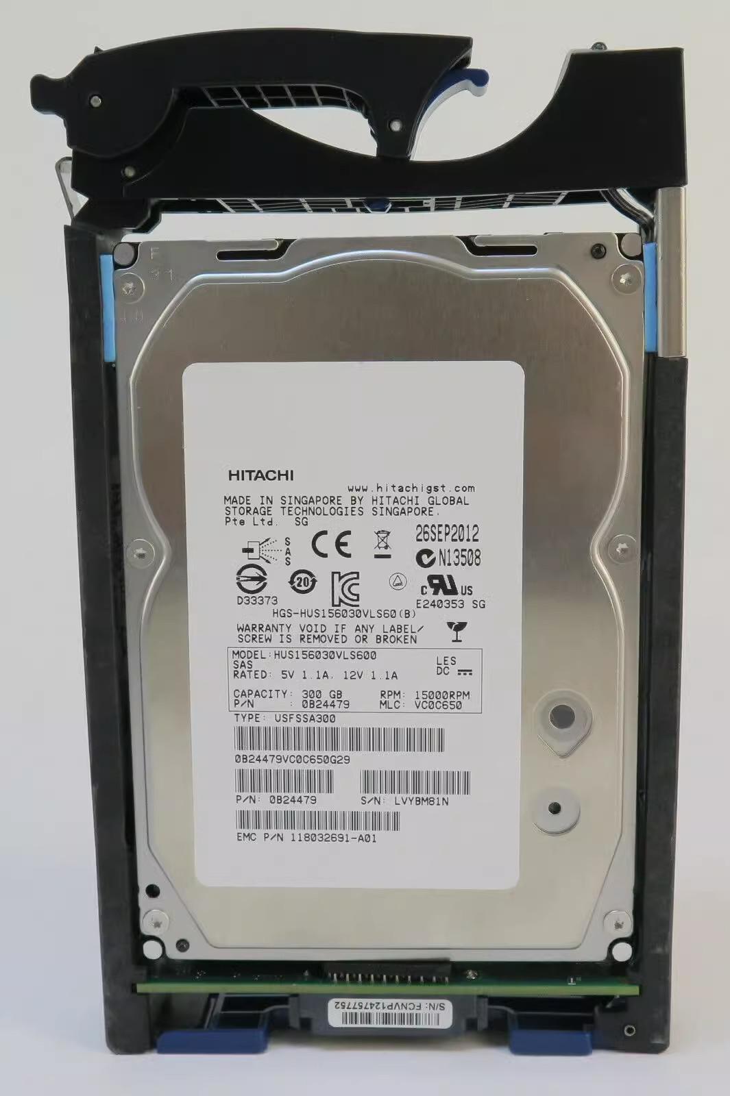 EMC 300GB 005049673 118032691-A01 15K RPM SAS 3.5" VNX Series Hard Disk Drive