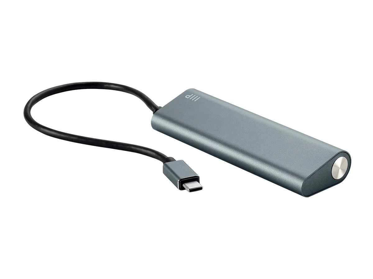 Monoprice 4 Port USB-C Hub - Aluminum, SuperSpeed Transfer Rates