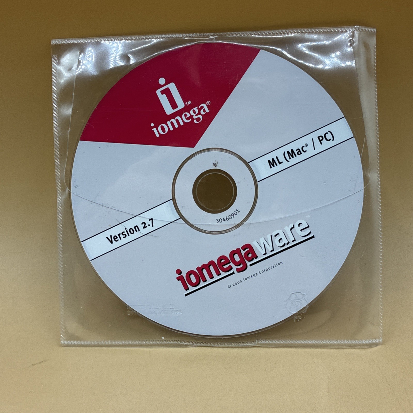 IOMEGAWARE VERSION 2.7 ML (Mac / PC) Vintage Software 2000