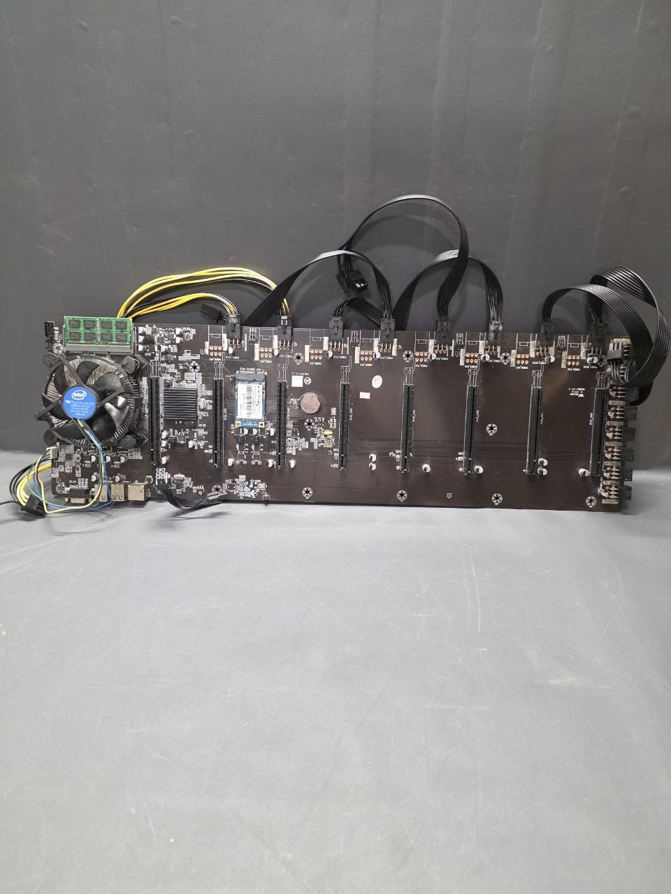 ETH-B75 V1.12 8 GPU Mining Motherboard Bundle w/ CPU RAM mSATA SSD