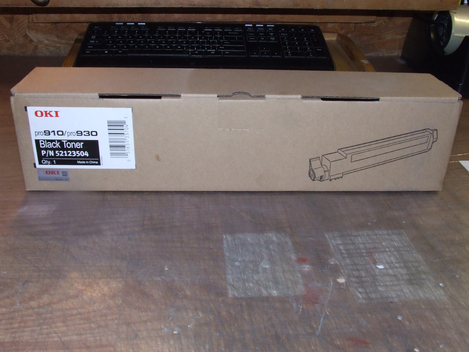 OKI Okidata Pro910 / Pro930 /  BLACK Toner P/n 52123504 Genuine OEM