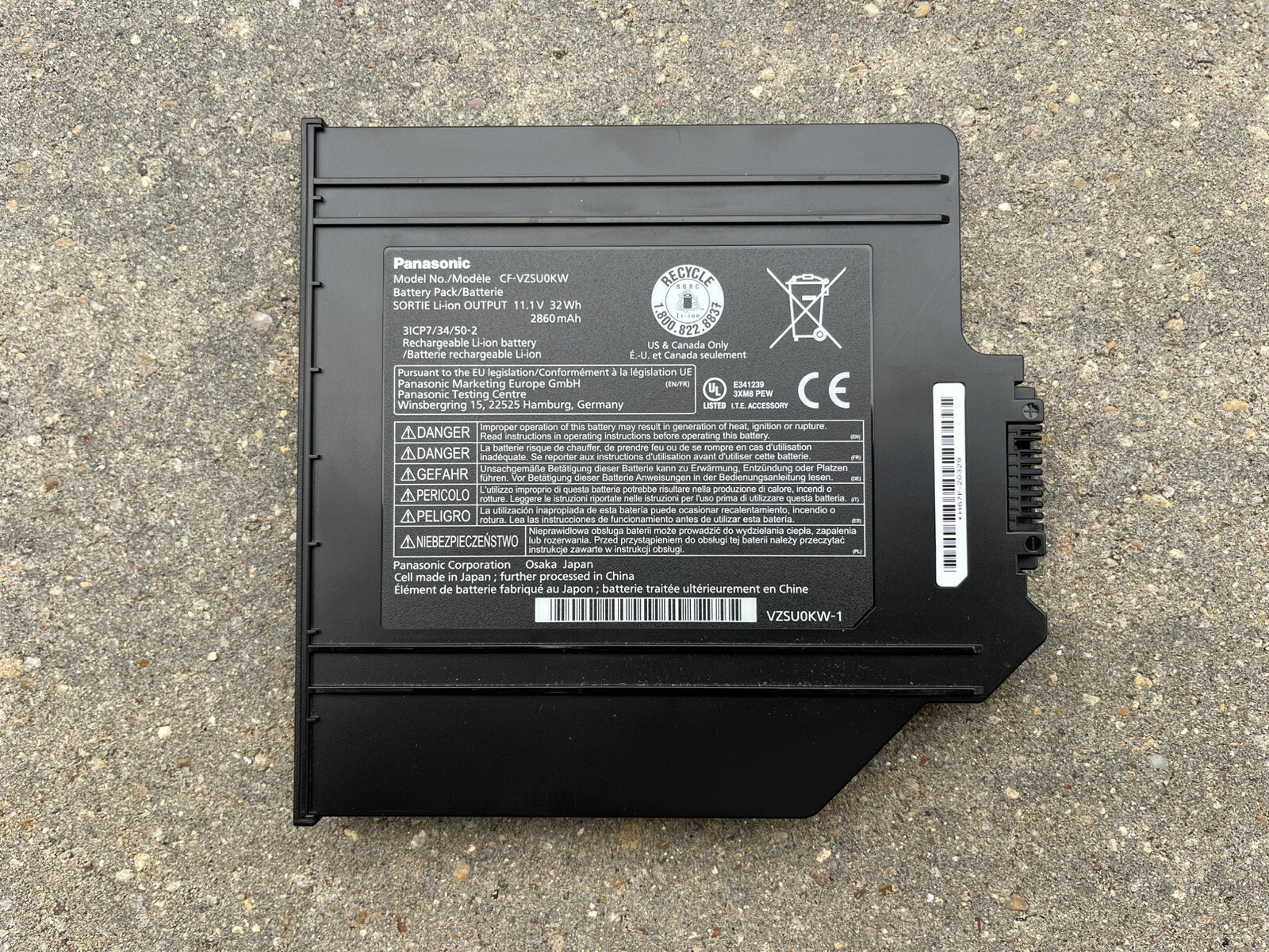 Genuine Used OEM Panasonic Toughbook CF-54 Secondary Battery CF-VZSU0KW