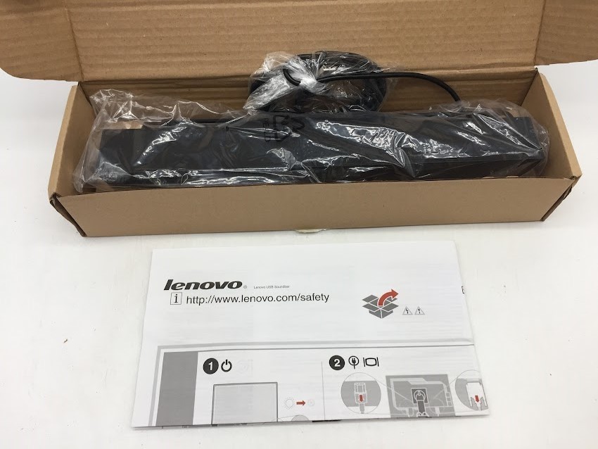 Lenovo Soundbar Model 0A36190 External USB Speaker