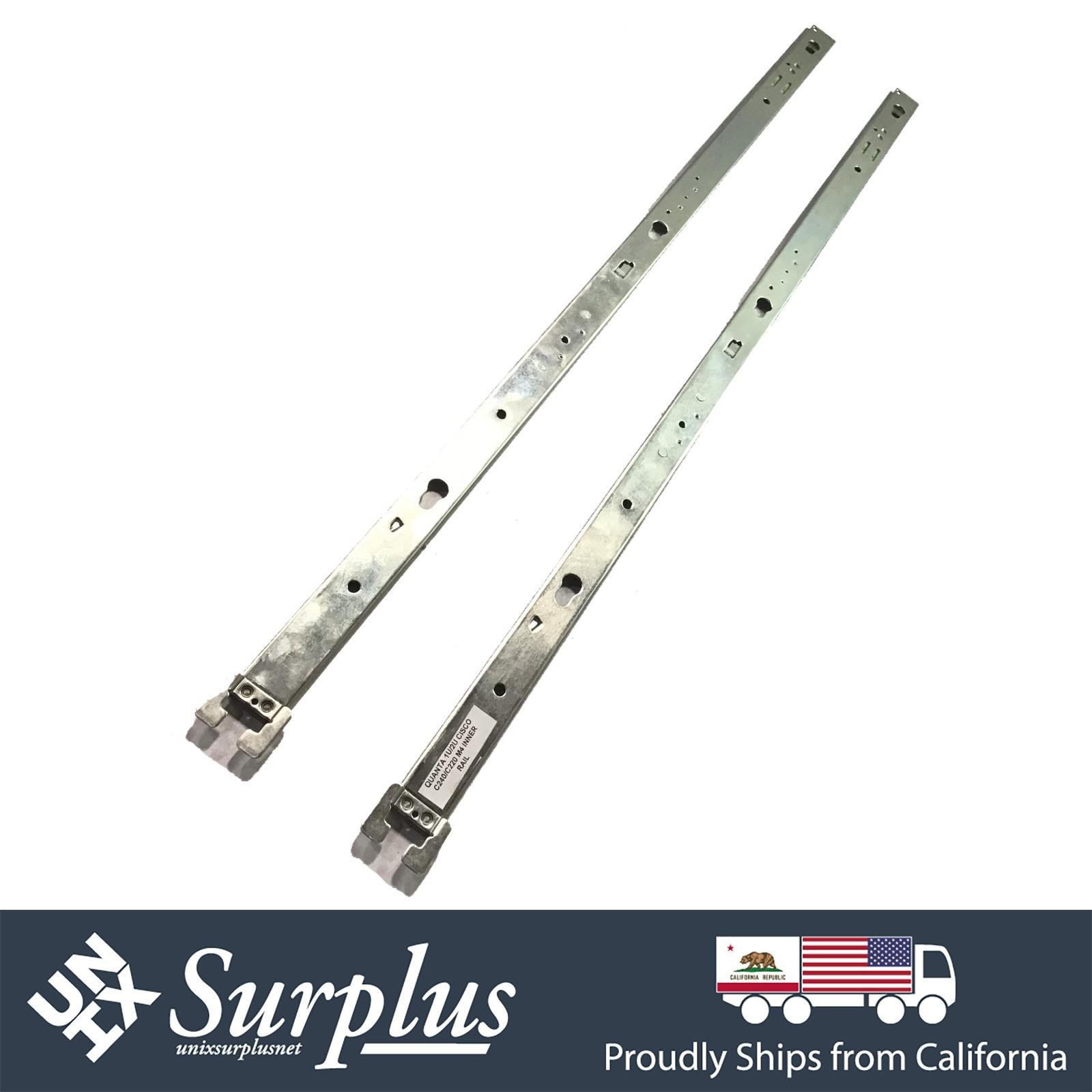 Quanta 1U 2U Sliding Inner Rail Kit Left & Right for Cisco C240 C220 M4