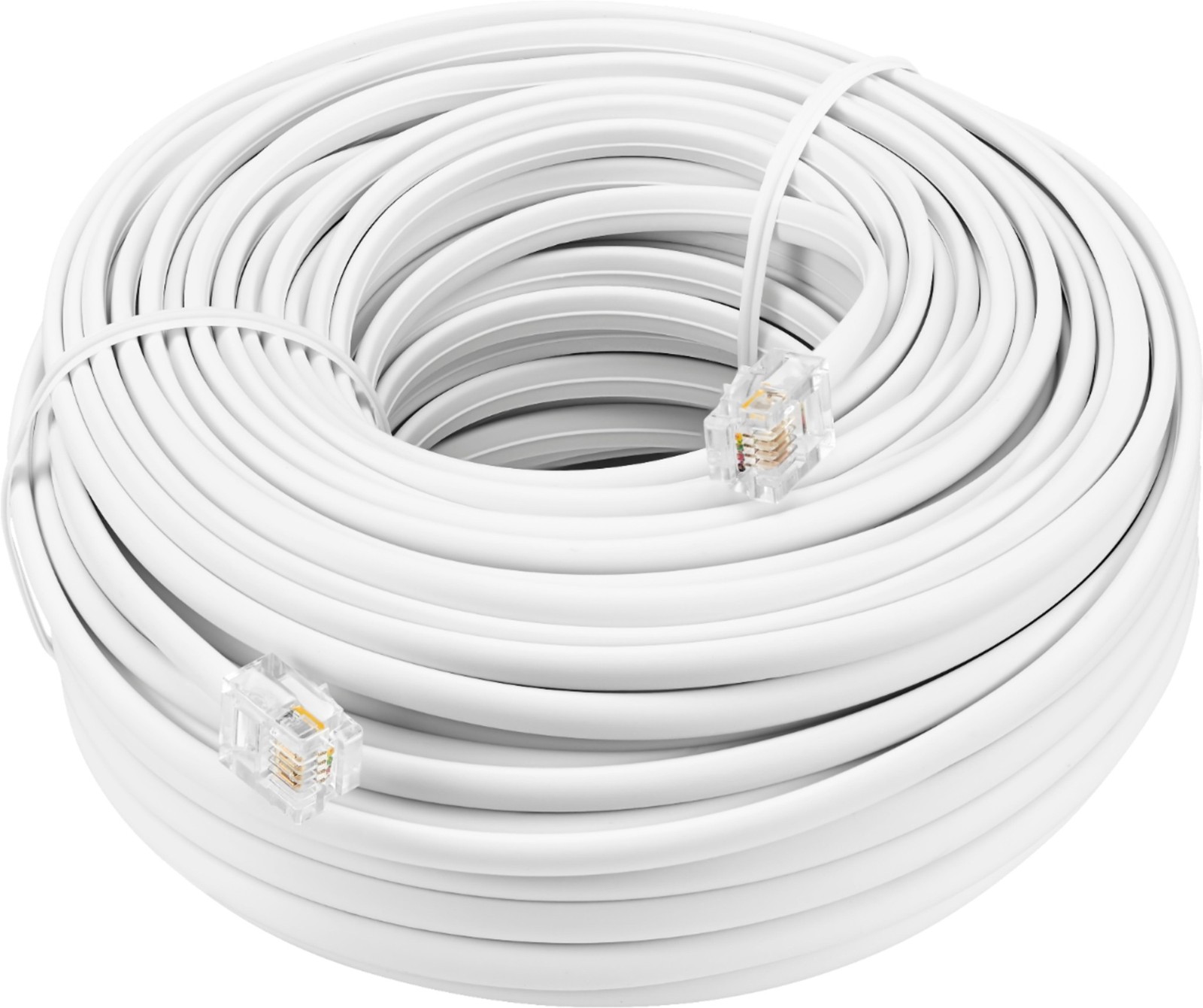 Insignia - 100' Landline Phone Cord NS-TPLC1002 - White