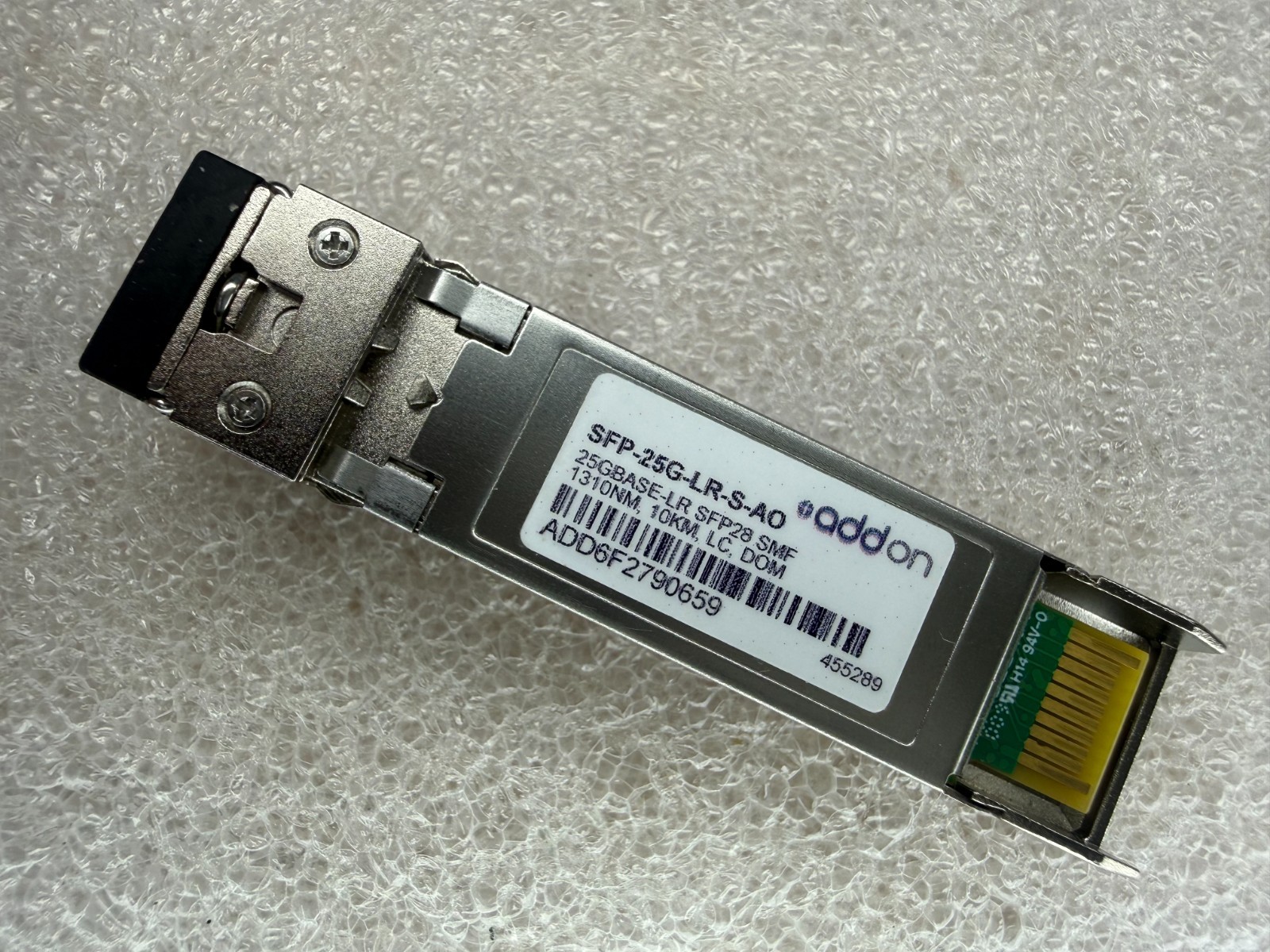 Addon SFP-25G-LR-S-AO, SFP28 25GBASE-LR, 1310nm, 10km, SMF LC DOM Transceiver