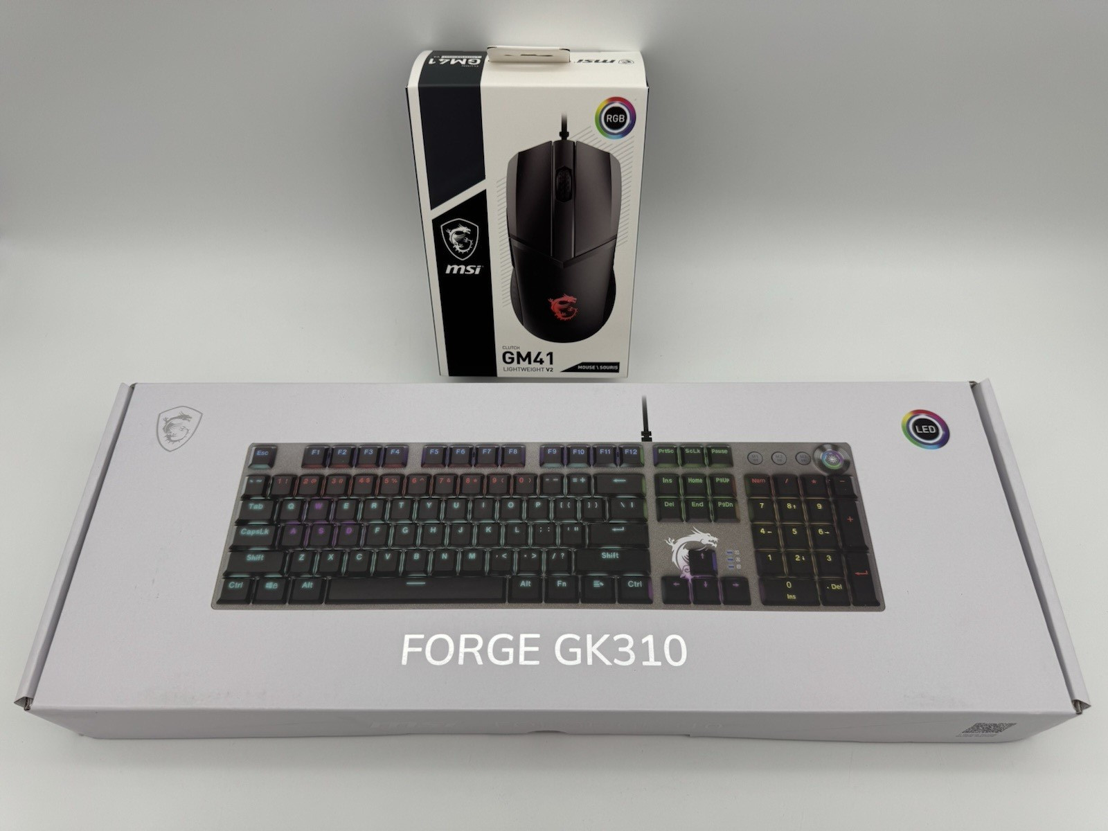 MSI FORGE GK310 Gaming Keyboard / Clutch GM41 Mouse Combo