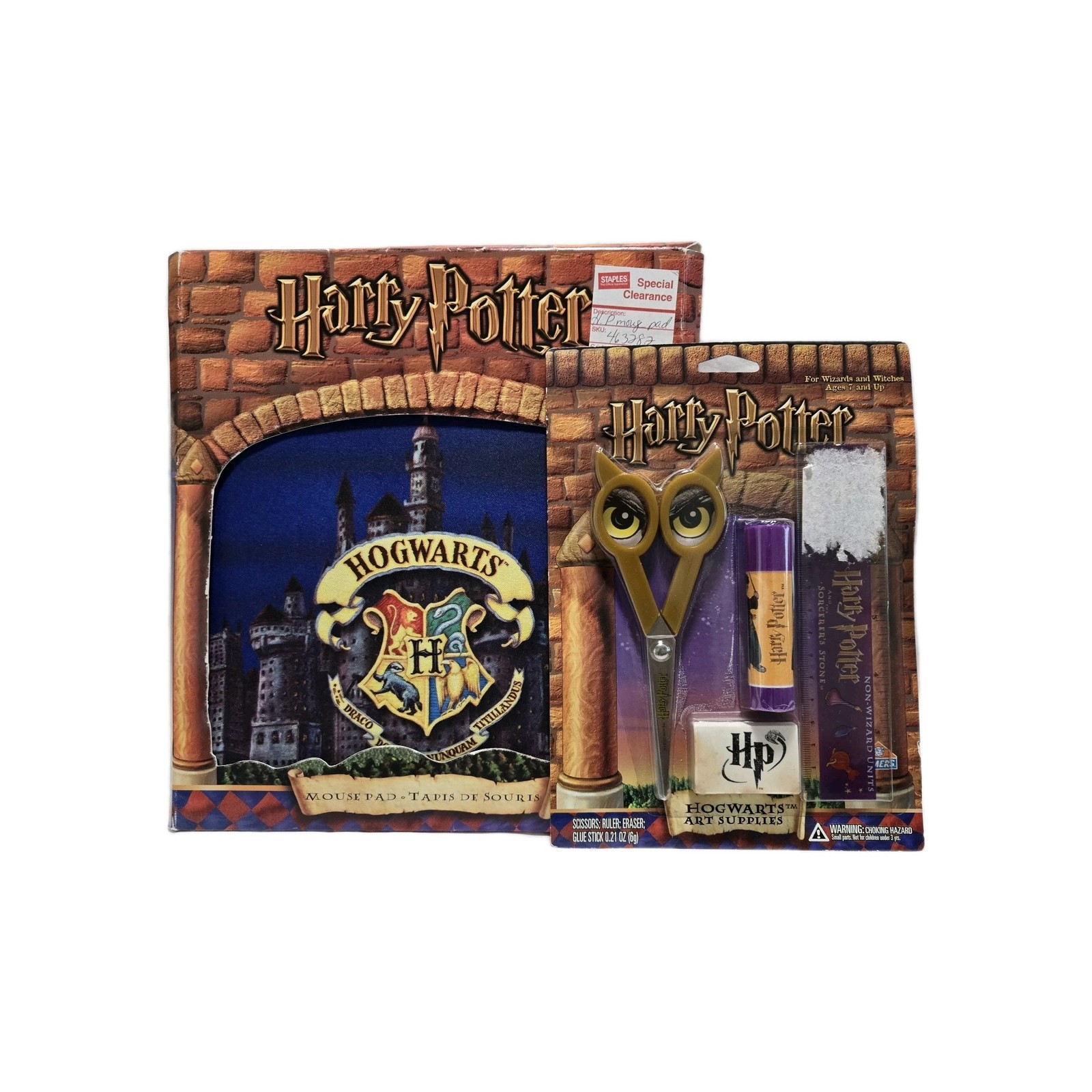 Rare Harry Potter Mouse Pad And Office Supplies New