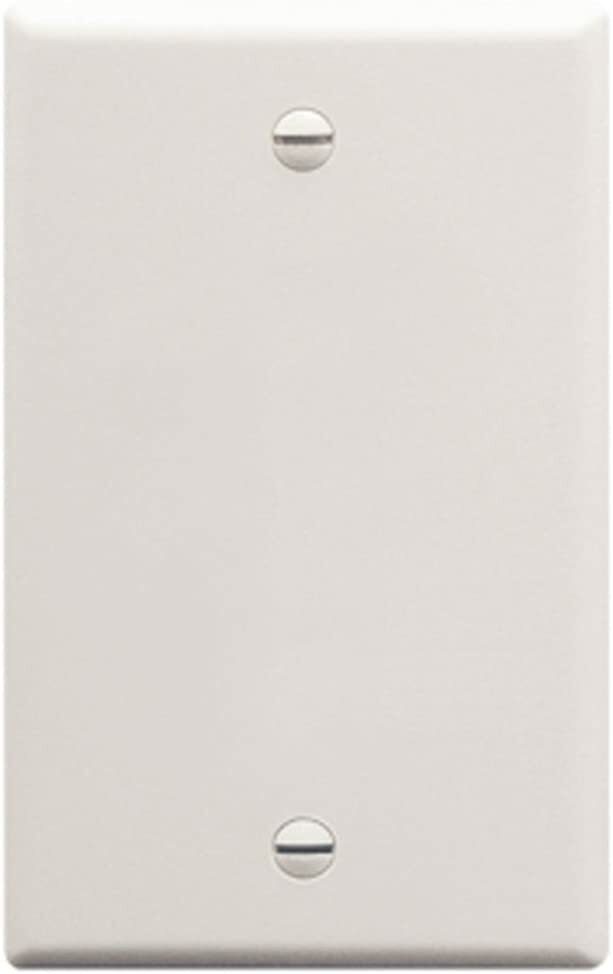 ICC Faceplate Blank with Single Gang, White