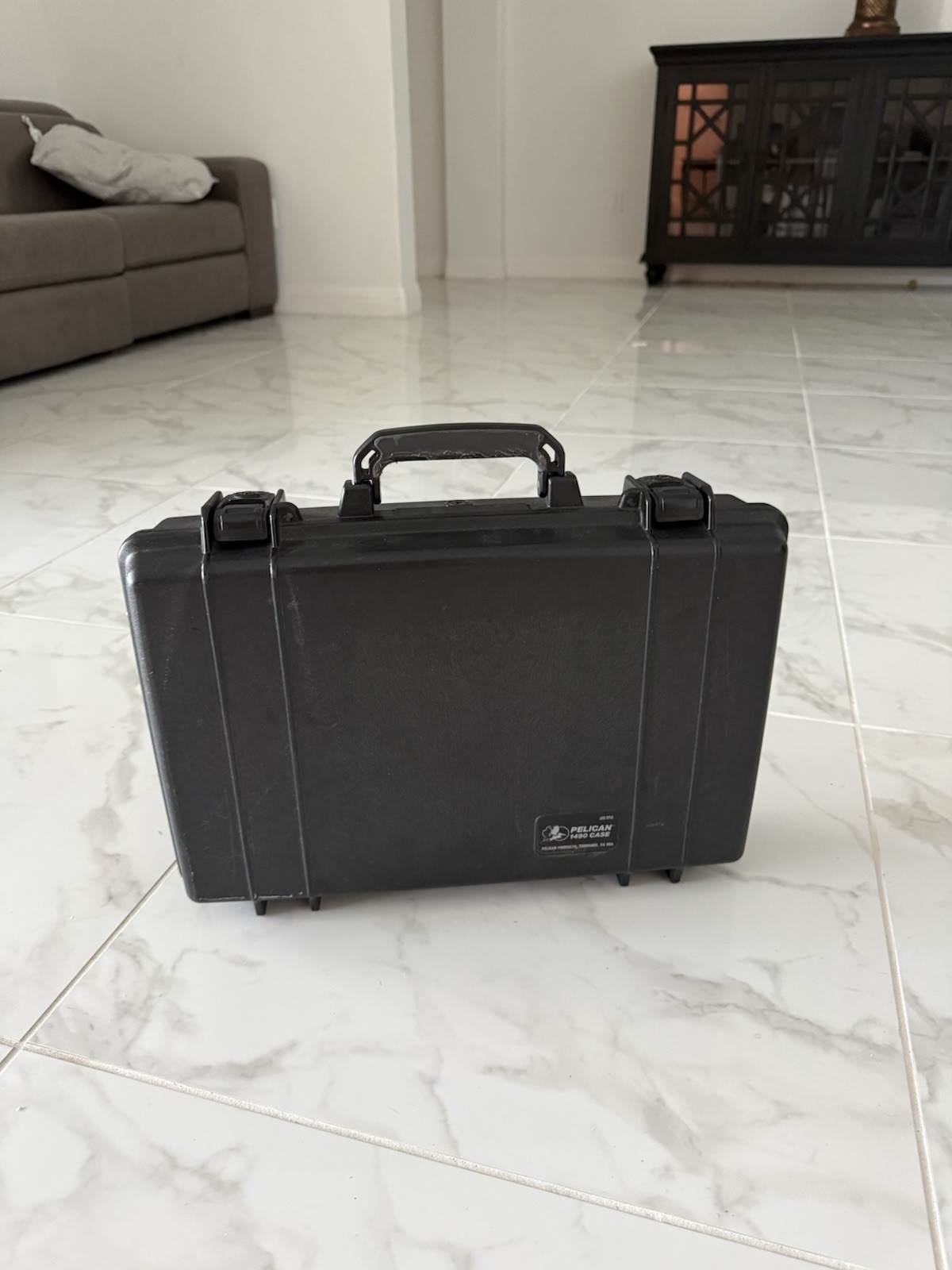 Genuine Pelican 1490 Laptop Briefcase Hard Carry Case with Lid Organizer & Foam