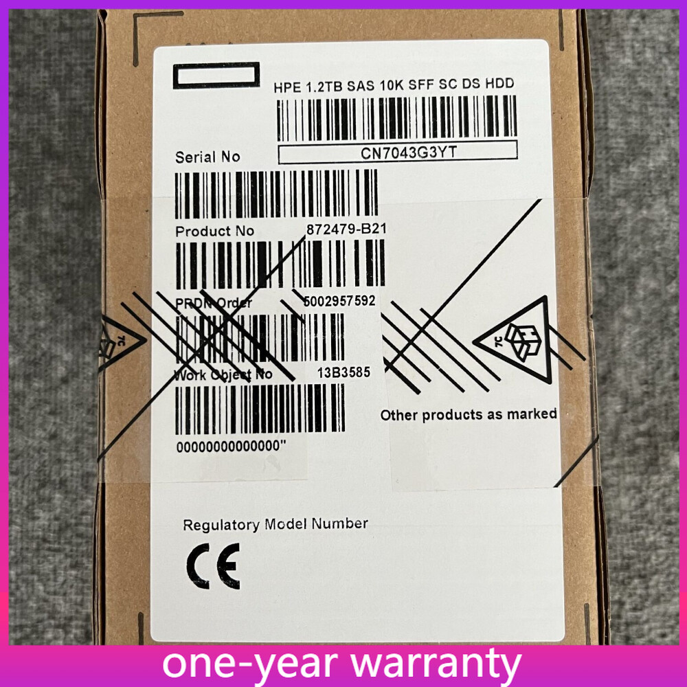 872479-B21 872737-001 872285-002 For HPE 1.2TB SAS 12G 10K 2.5 HDD SFF SC DS ENT