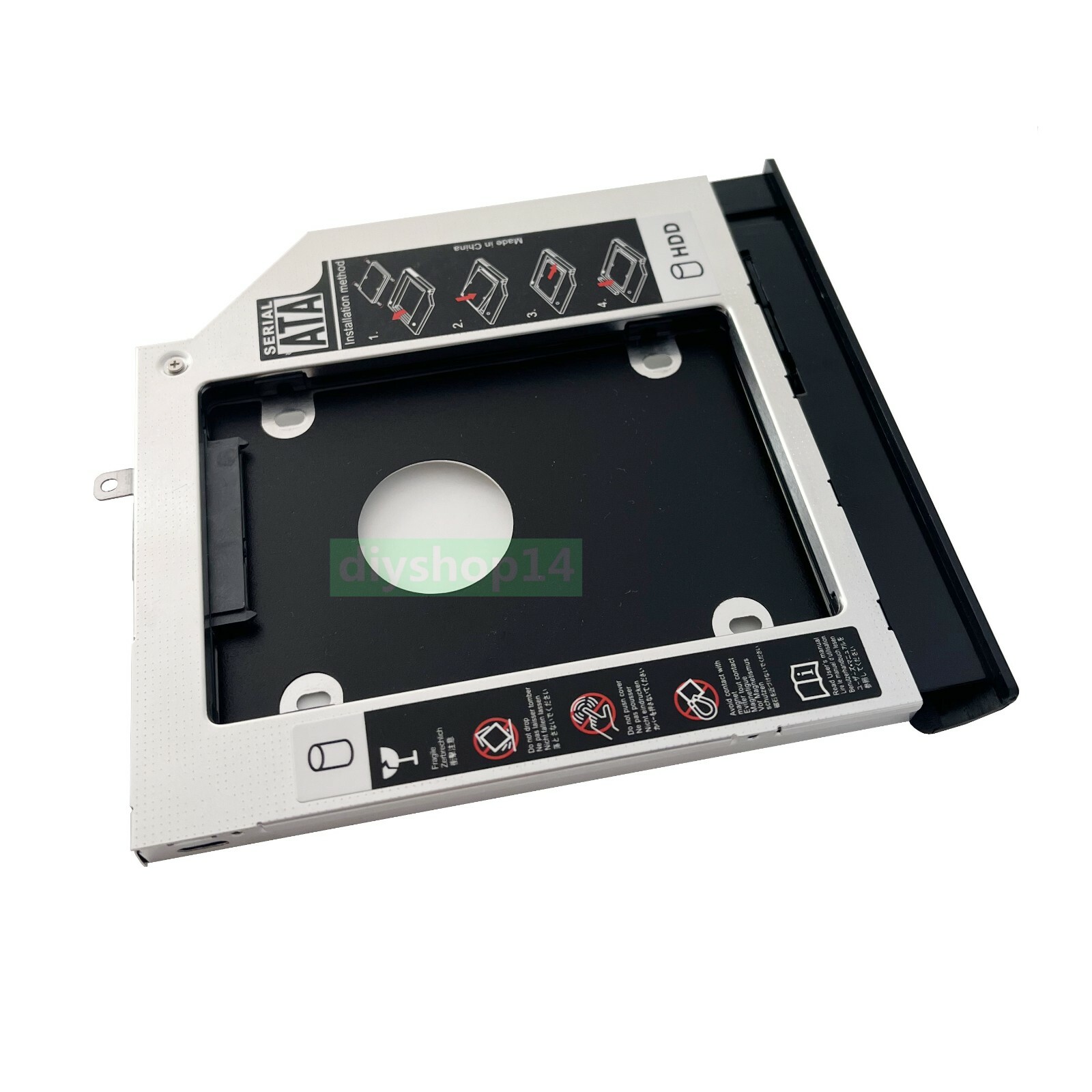 2nd HDD Hard Drive Caddy For Lenovo IdeaPad 110-14IBR 110-15IBR Bezel Faceplate