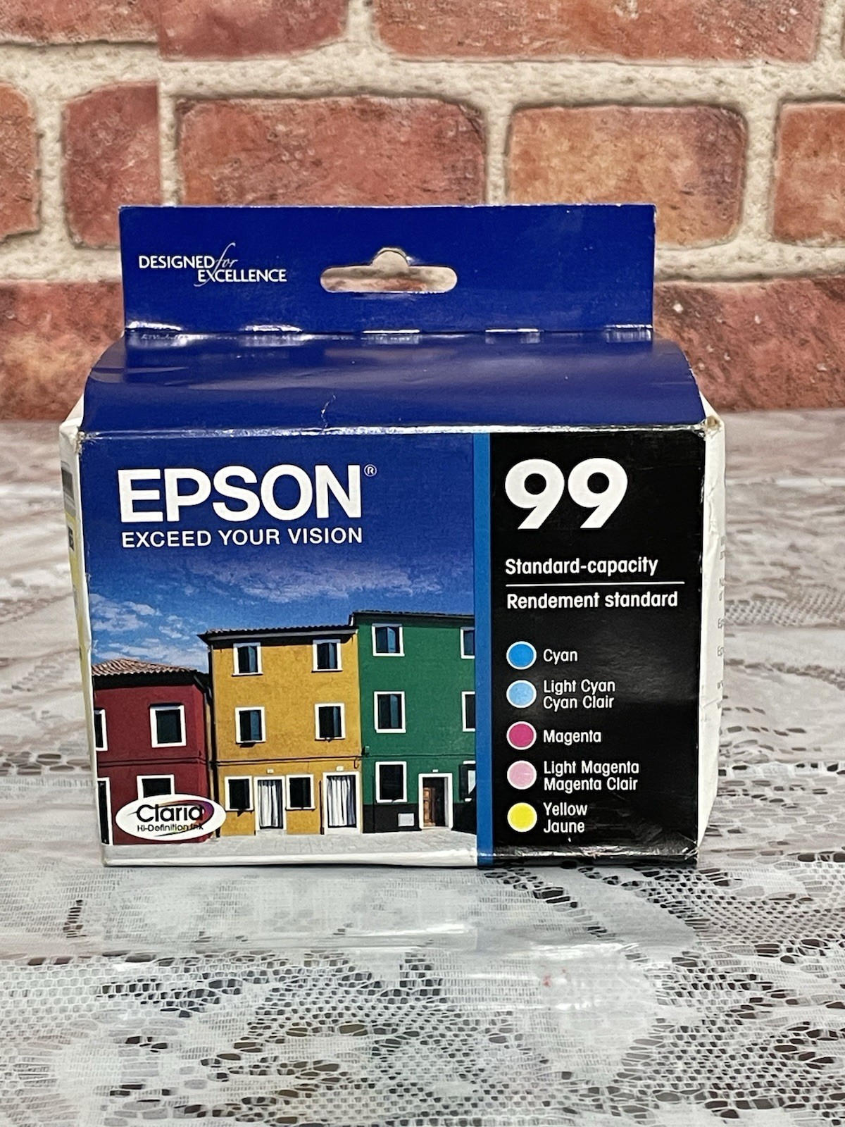 Epson 99 Color Ink Cartridge Set T099920 Genuine OEM Sealed Retail Box READ