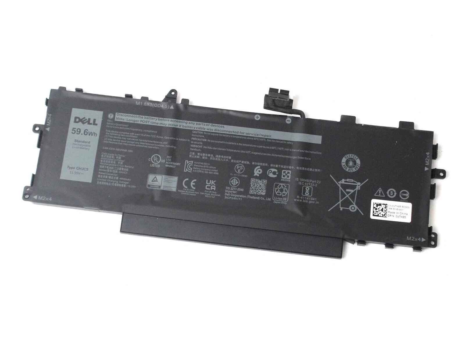Dell 59.6WH Battery Dell Latitude 9420 9430 3 Cell GHJC5 0VTH85 Genuine
