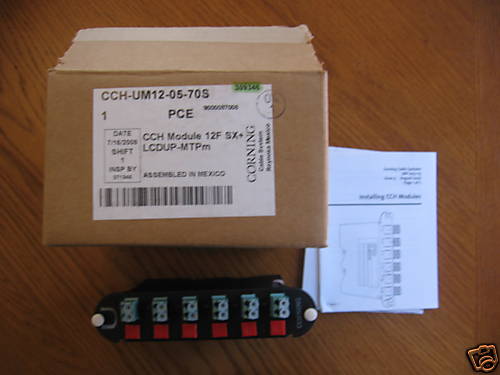 NEW Corning CCH module CCH-UM12-05-70S 12F SX+