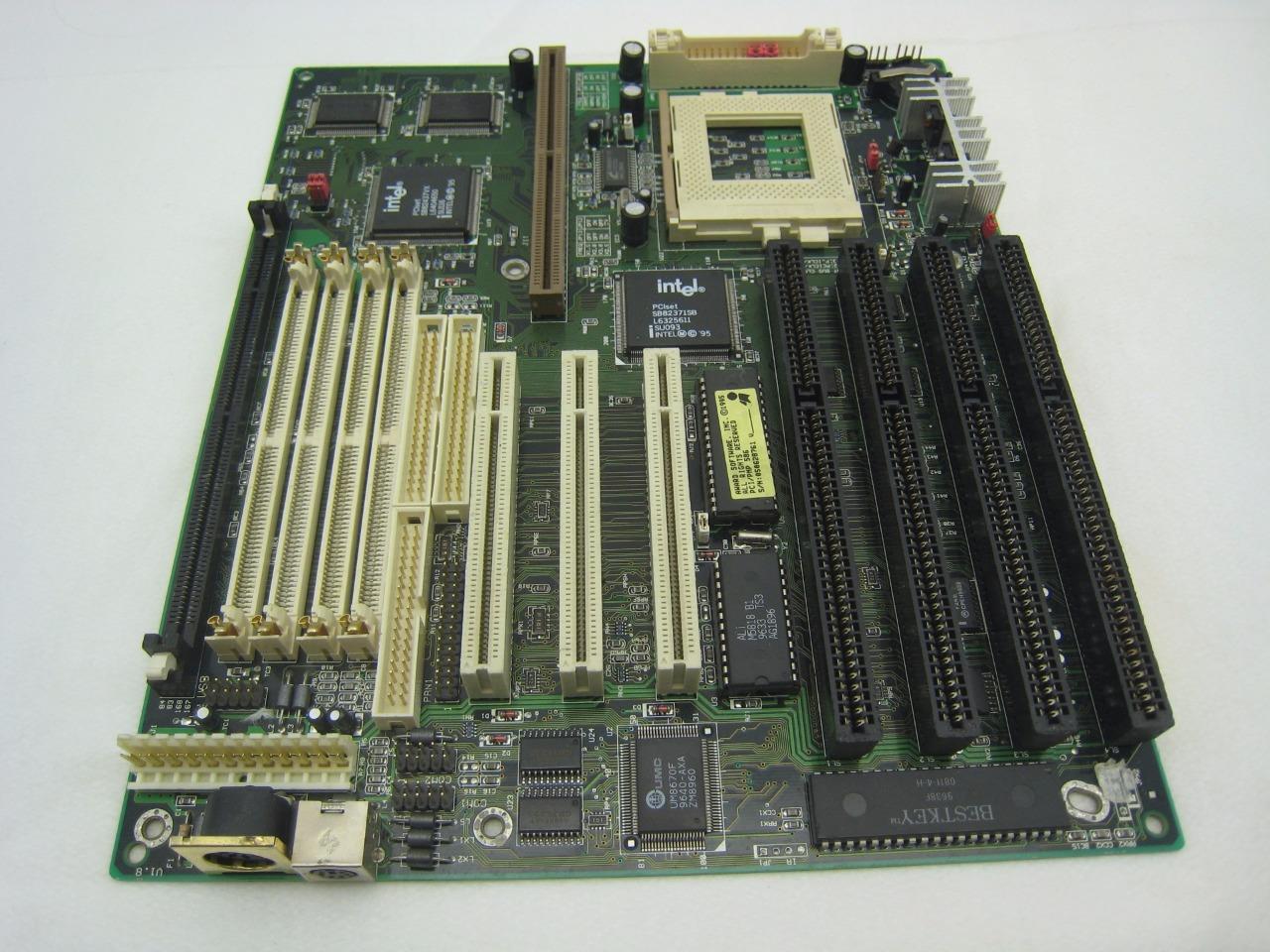 Vintage PCChips M520 Super Socket 7 Intel VX AT Motherboard w/ 3x PCI 4x ISA
