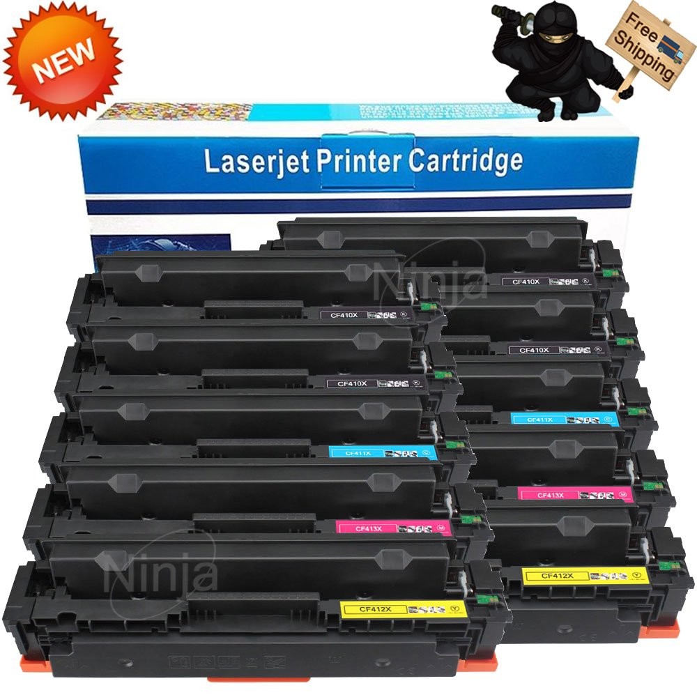 10PK CF410X-CF413X Color Set + Extra BK for HP M452 M477fnw
