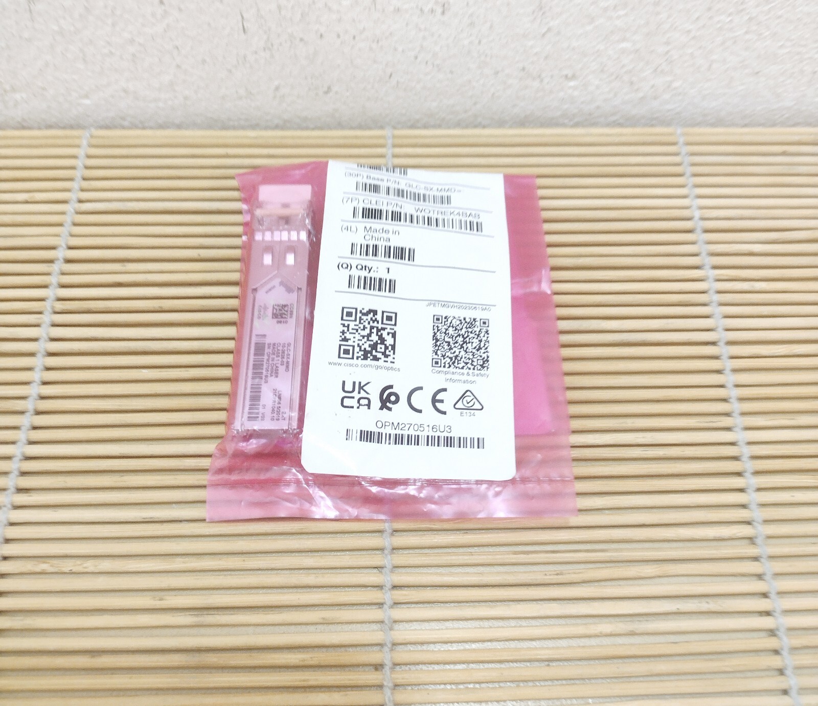 New Cisco Opnext GLC-SX-MMD SFP Mini GBIC 850nm MMF DOM V03 New