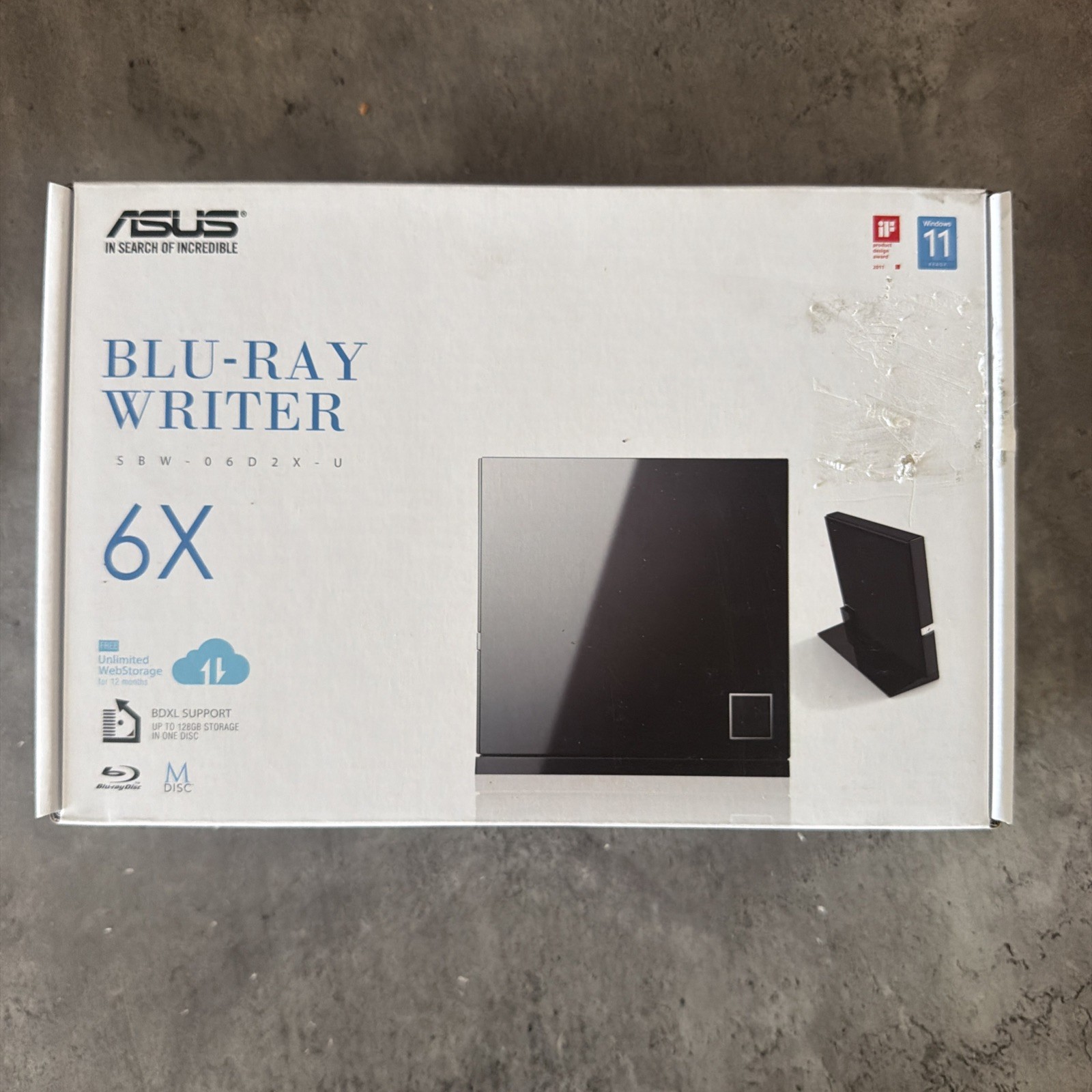 ASUS SBW-06D2X-U optical disc drive Blu-Ray BD-XL DVD Combo Black