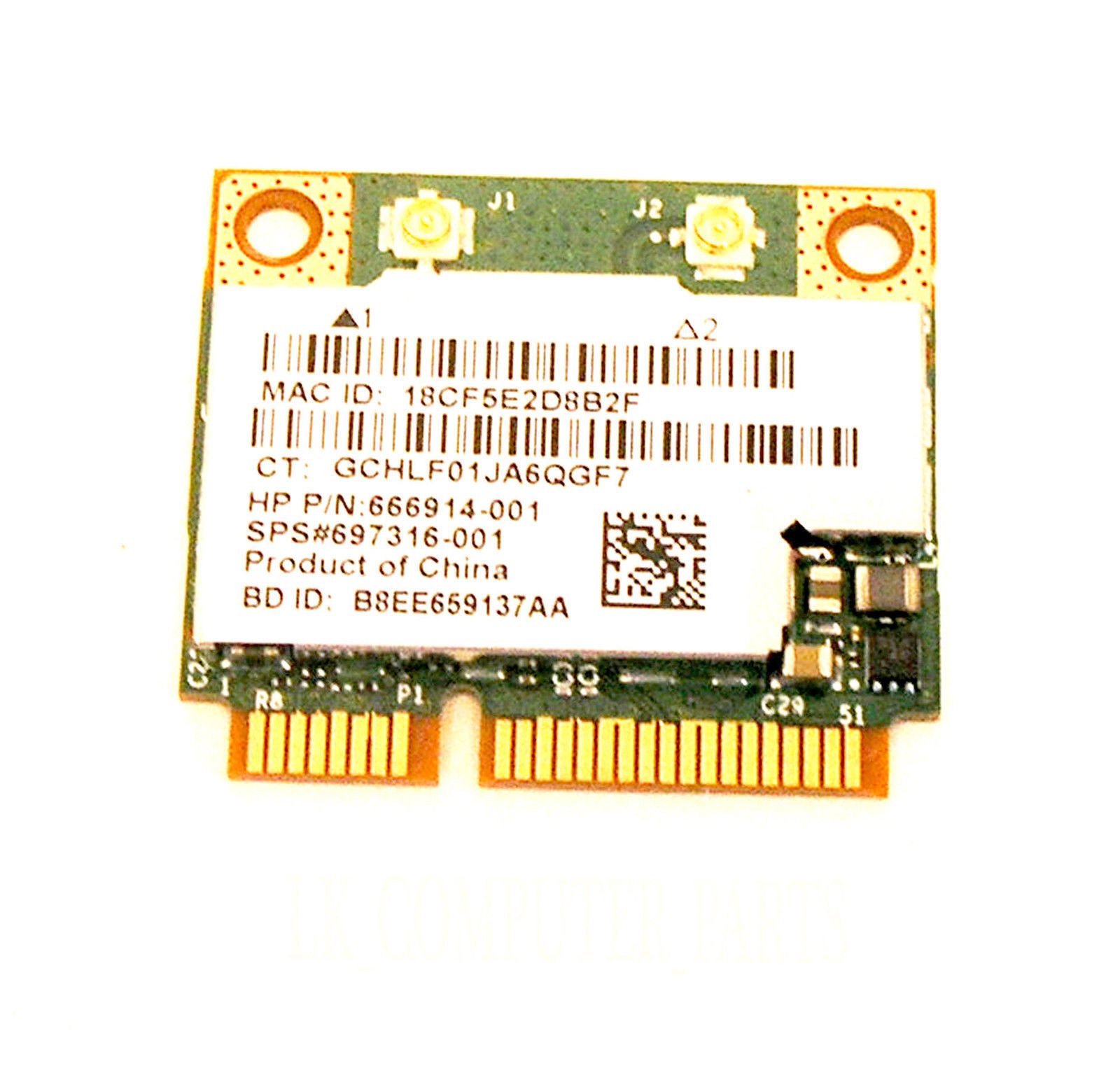HP 718451-001/697316-001 BCM943228HMB 300M Wifi Bluetooth BT 4.0 PCI-E WLAN card