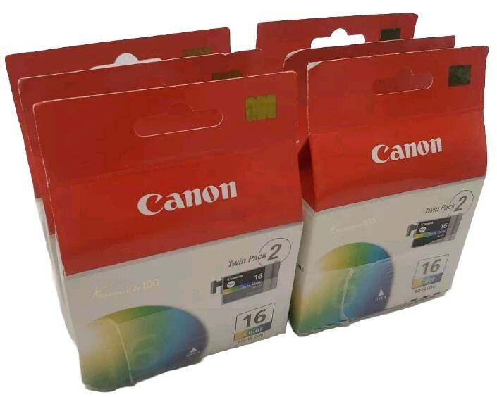 Lot Of 6 Twin Packs) Genuine Canon BCI-16 Color Ink 16 Color ~12 Inks -New