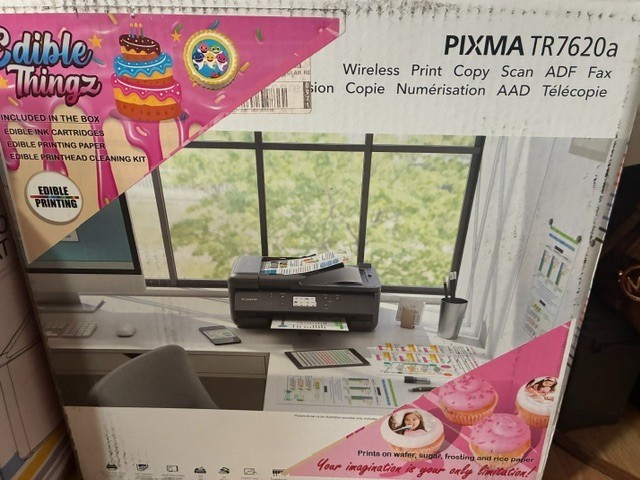 Pixma TR7620aCanon Edible Thingz printer Brand New never opened