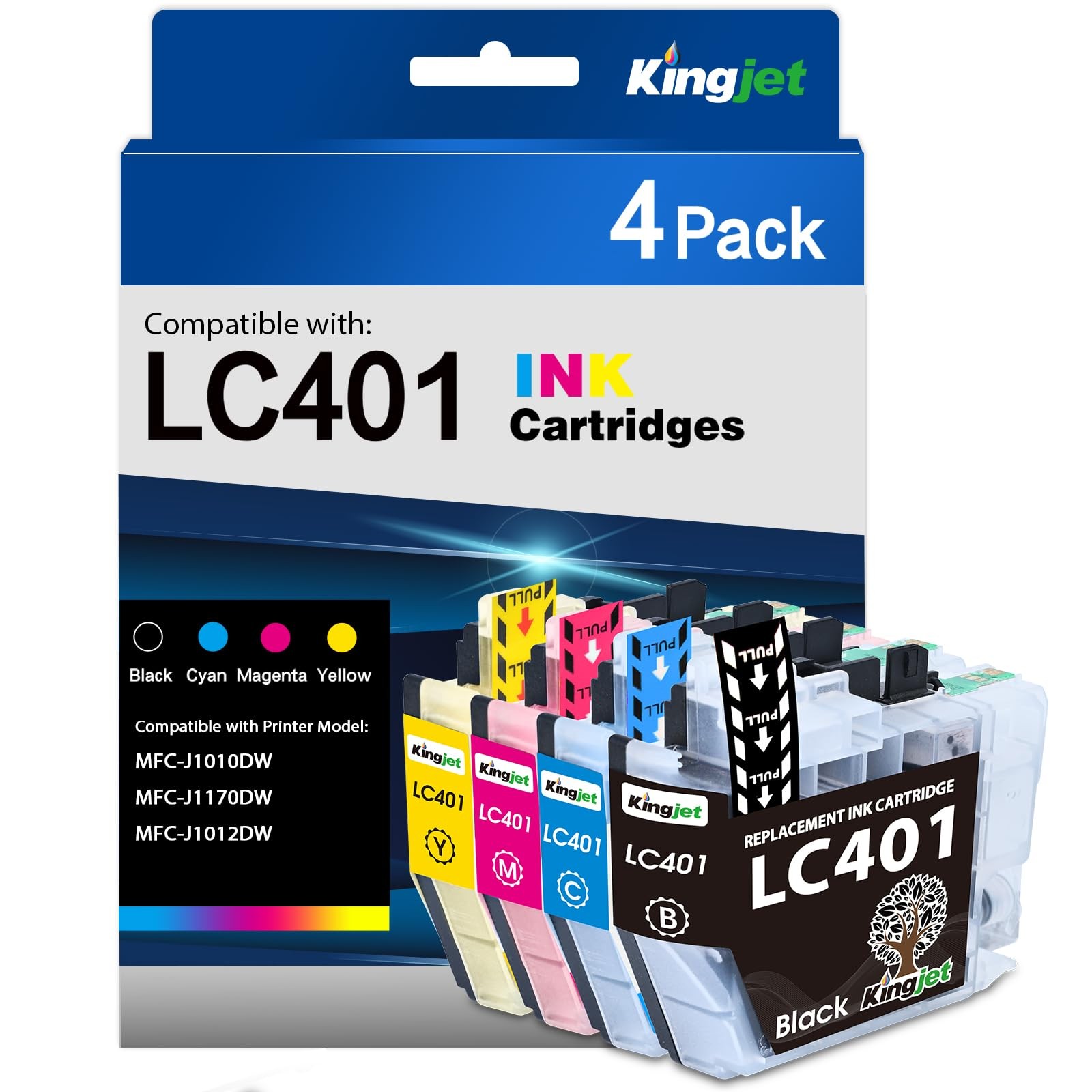 LC401 Ink Cartridges for Brother LC401 Ink Cartridges with MFC-J1010DW MFC-J1...