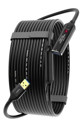 USB 3.0 Extension Cable 30ft, Active, 5Gbps Data Transfer, Type A Male to Female