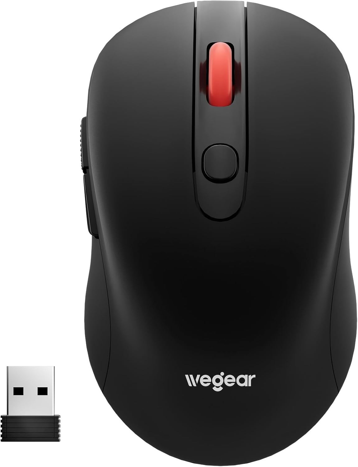 wegear USB Wireless Mouse for Laptop PC Mac, 2.4GHz Cordless Mouse with 6 Button