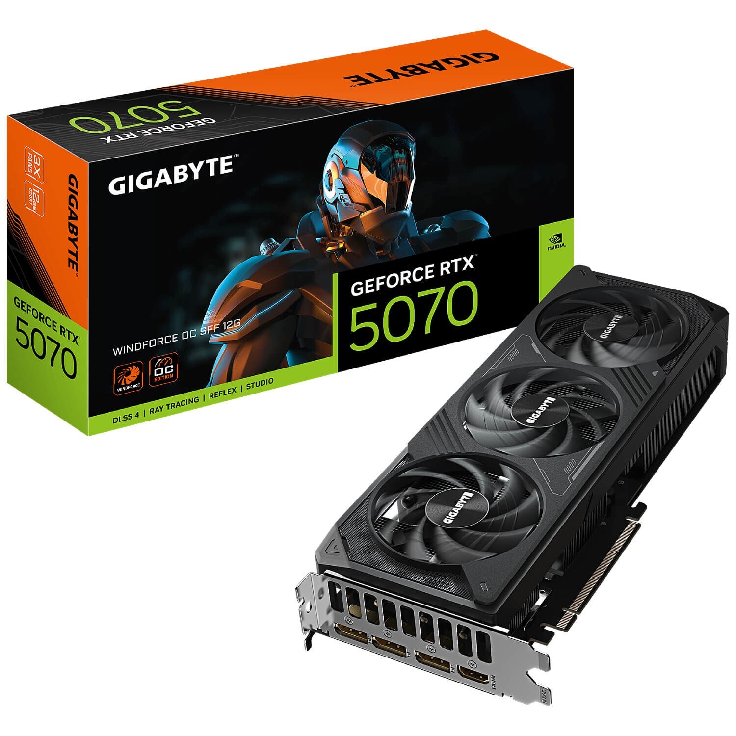 Gigabyte RTX 5070 WINDFORCE OC SFF 12G GV-N5070WF3OC-12GD video card GDDR7