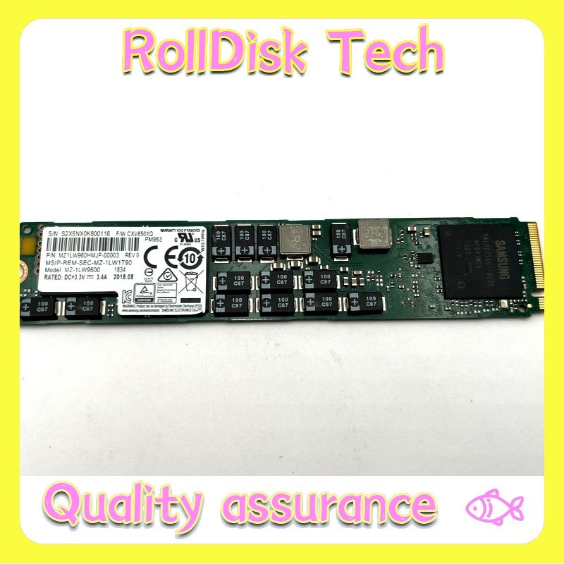 Samsung PM963 1.92TB NVMe PCI Express 3.0 X4 M.2 2210 MZ-1LW1T90 - 98% Health