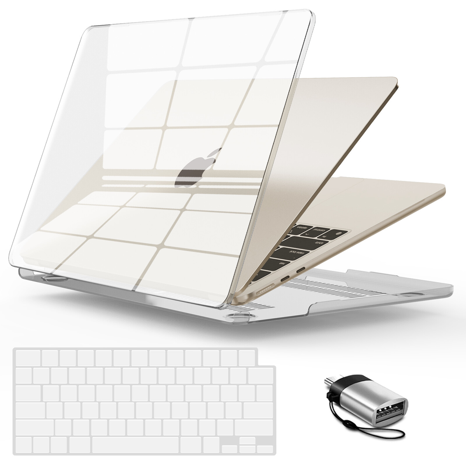 IBENZER for 2025 2024 2023 MacBook Air 15 inch Case M4 A3241 M3 A3114 M2 A2941