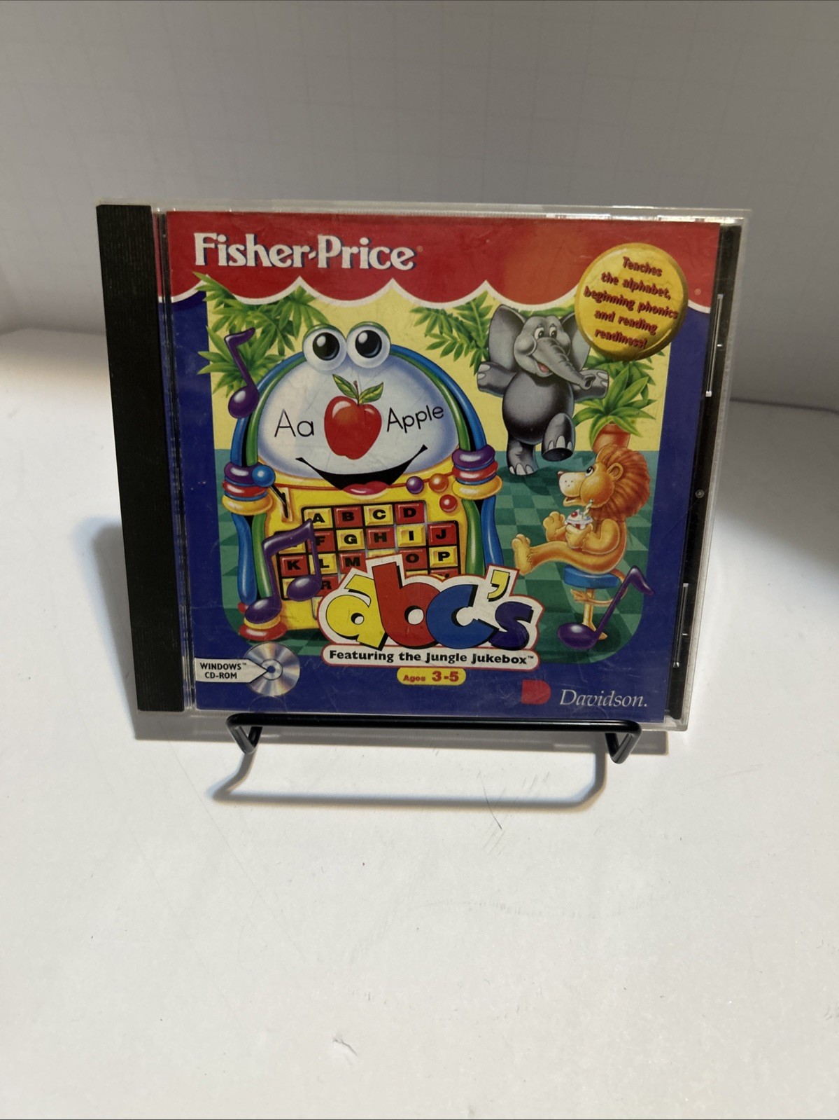 Fisher-Price ABCs PC CD kids learn alphabet phonics reading letters jukebox game