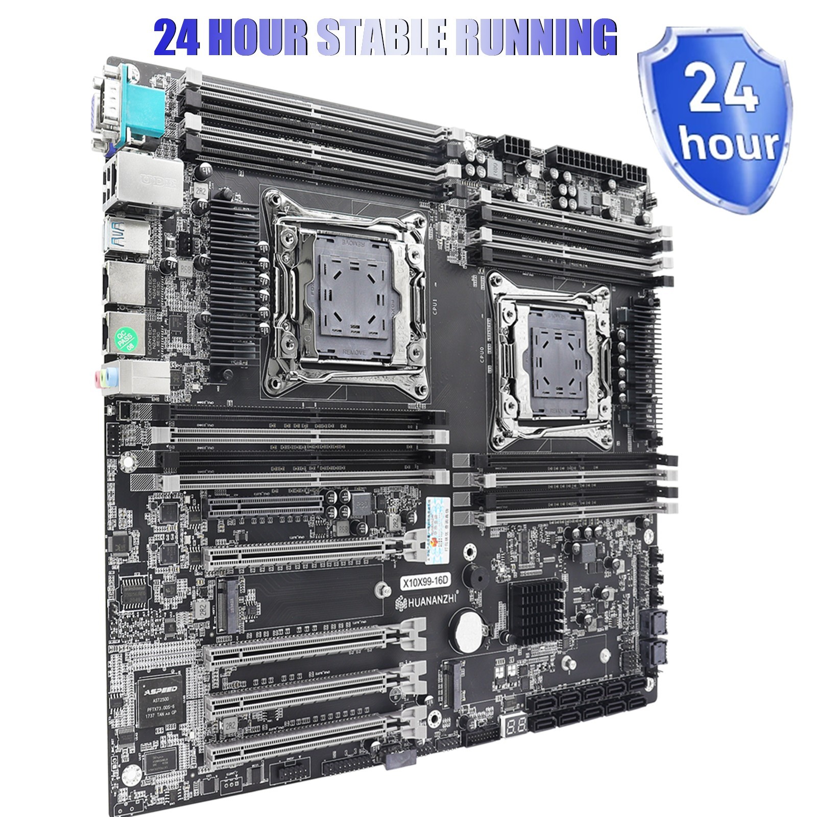 X10X99-16D V2.0 E-ATX Server/Workstation Motherboard LGA2011-3 Dual CPU, 16xDDR4