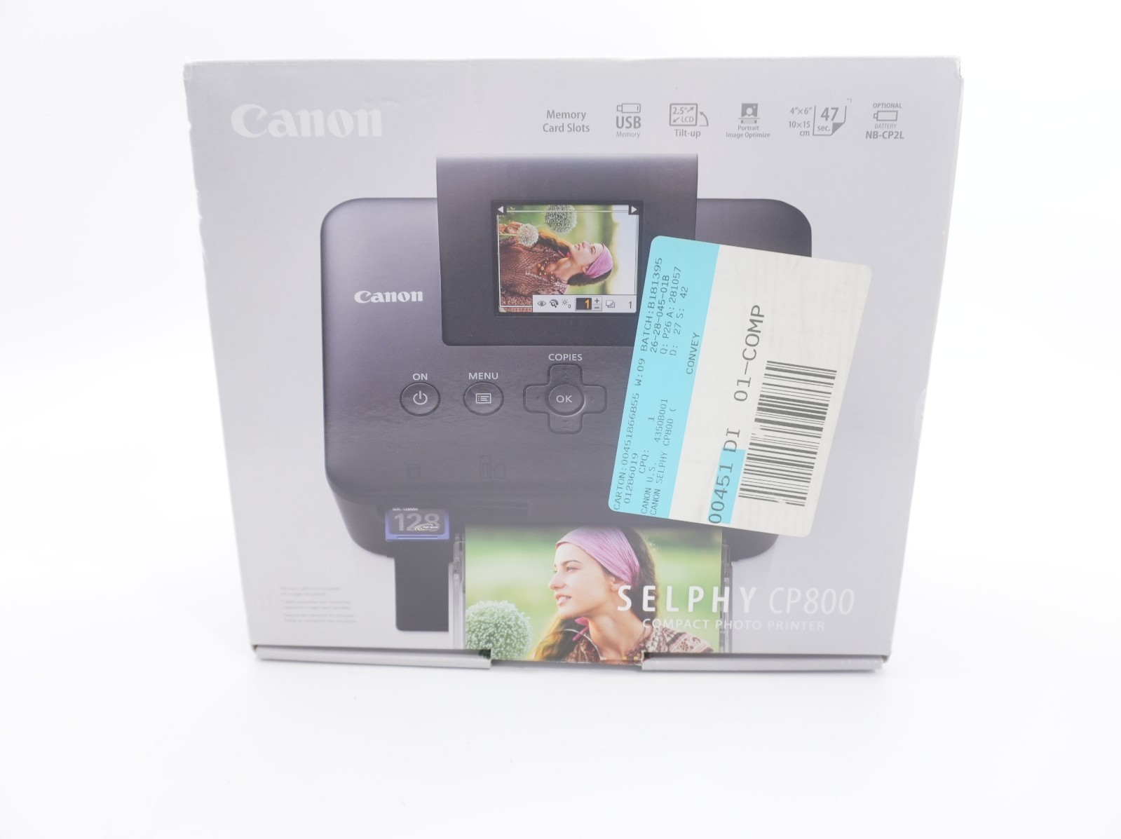 Canon SELPHY CP800 Compact Digital Photo Inkjet Printer - Open Box, New Inside