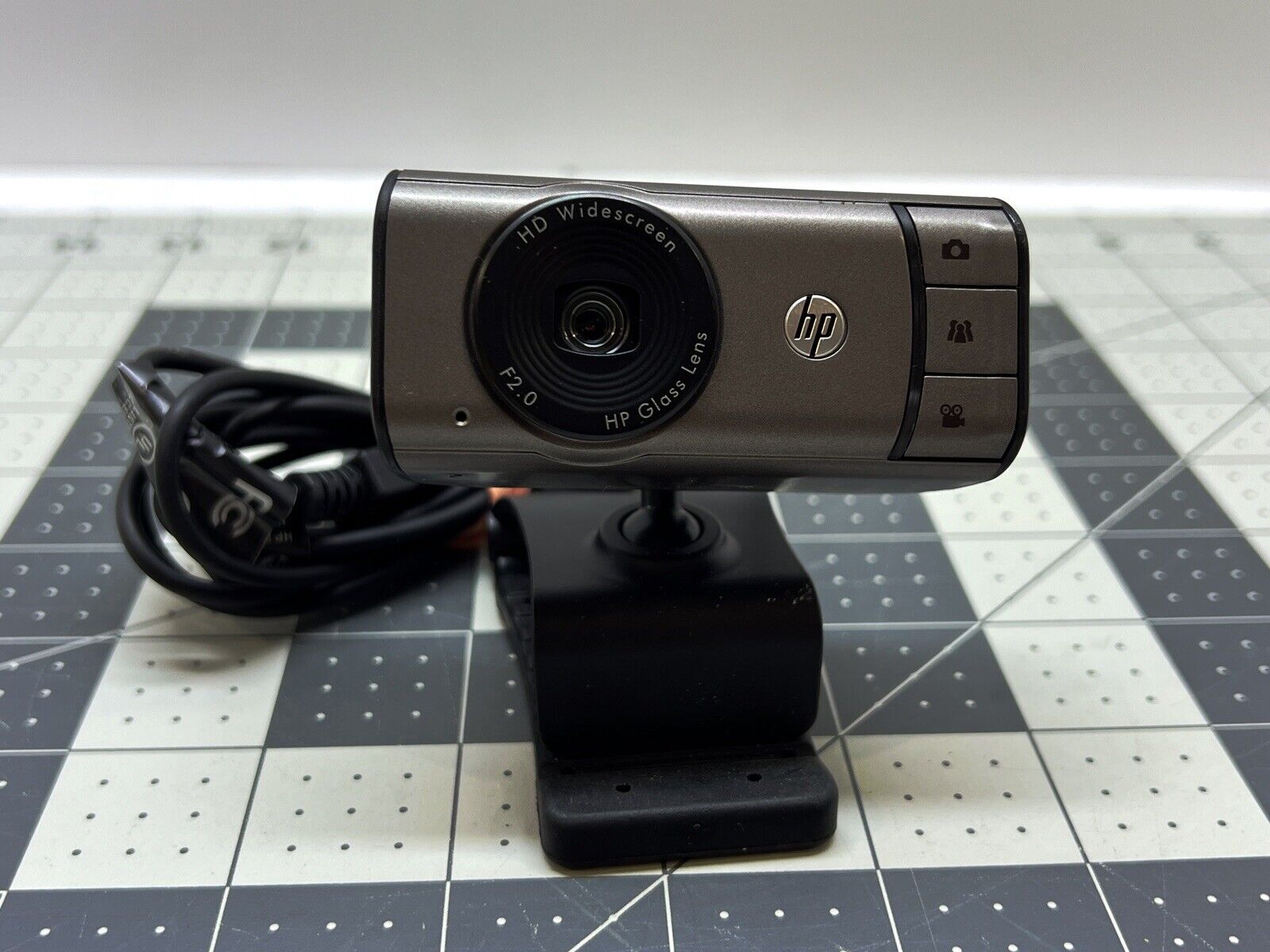 HP HD-3100 Web Cam 720P with TrueVision USB 2.0 5 MP Still Photo. Working