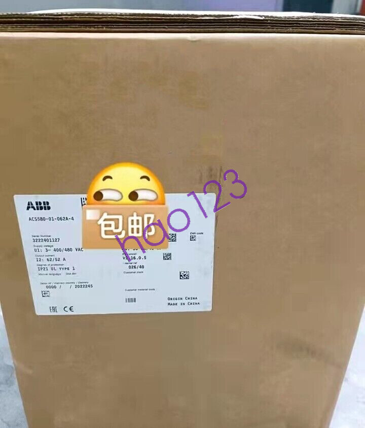 ACS580-01-062A-4 ABB Inverter 30KW  Brand New by DHL/FedEx