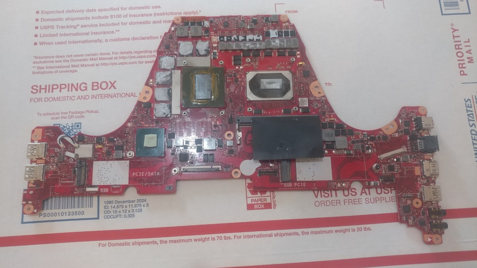 GX502LXS ASUS Zephyrus GU502L GU502LV Motherboard i7-10750H 6G GTX 1660TI READ