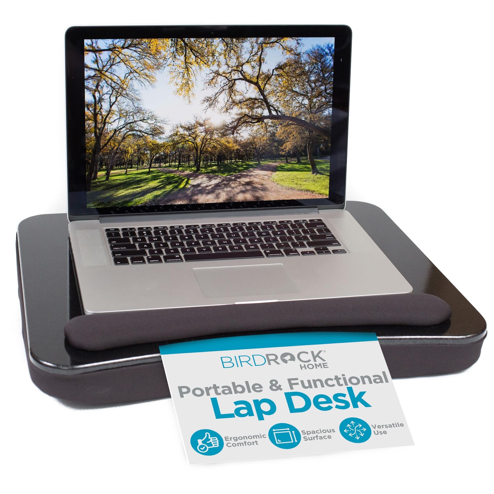 Sofia + Sam Multi Tasking Lap Desk with Memory Foam Cushion | USB Light