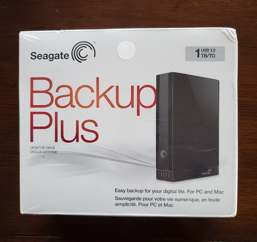 Seagate Backup Plus 1TB,External (STCA1000100) Hard Drive NEW
