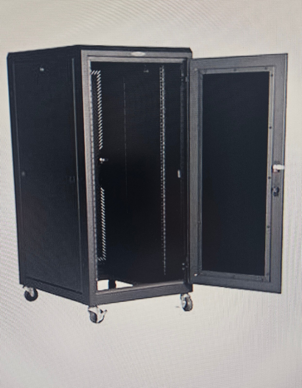 Great Lakes Case GL48WM 48U Wall Mount Swing-Out Network Cabinet w/ Plexi Door 