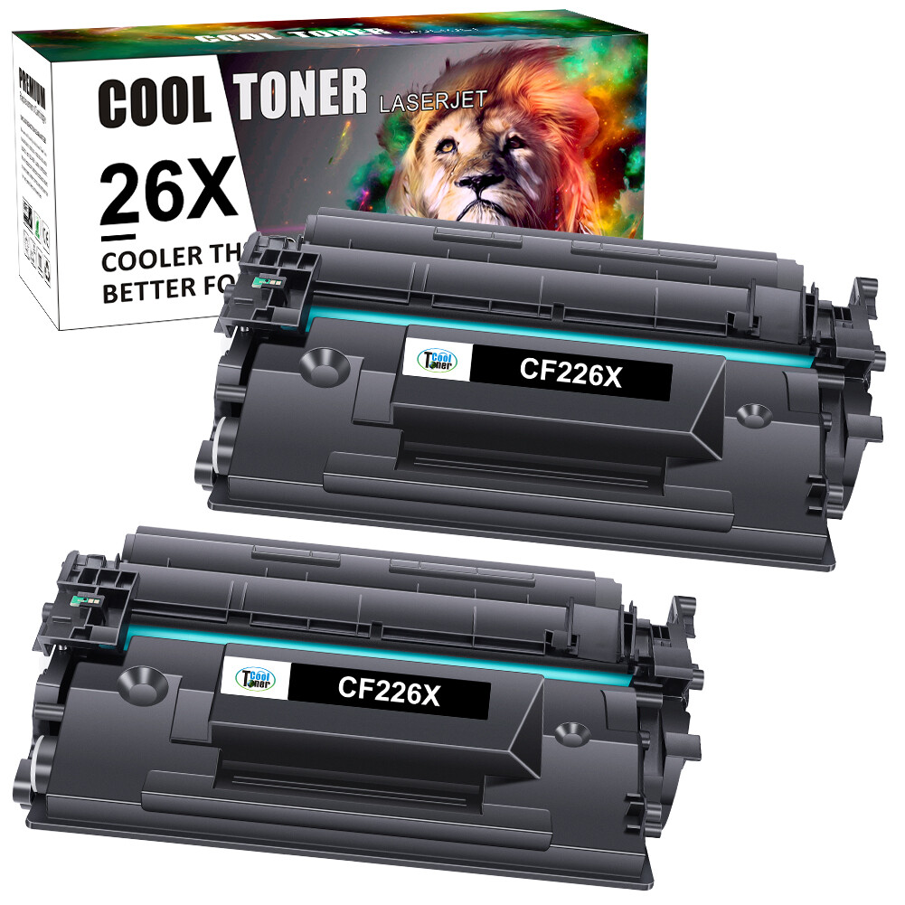 2 PCS High Yield CF226X 26X Toner Cartridges for HP 26X Laserjet Pro MFP M426fdw