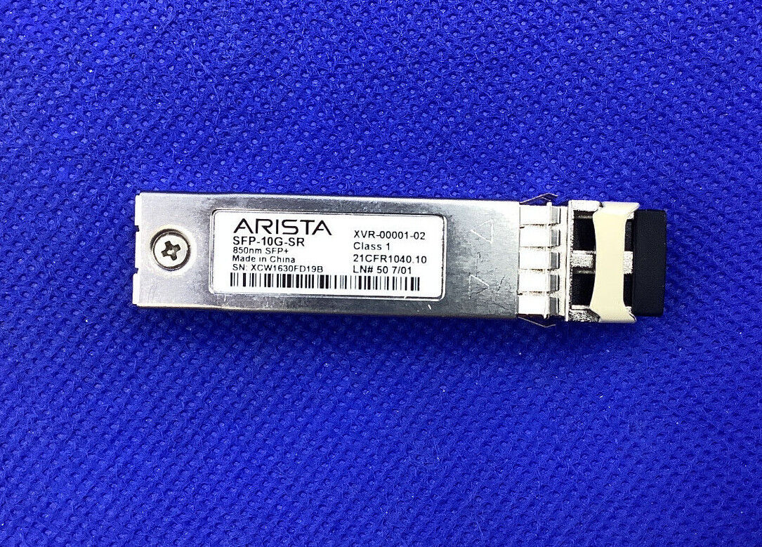 Original Arista SFP-10G-SR-ARISTA 10GB 850nm SFP+ XVR-00001-02